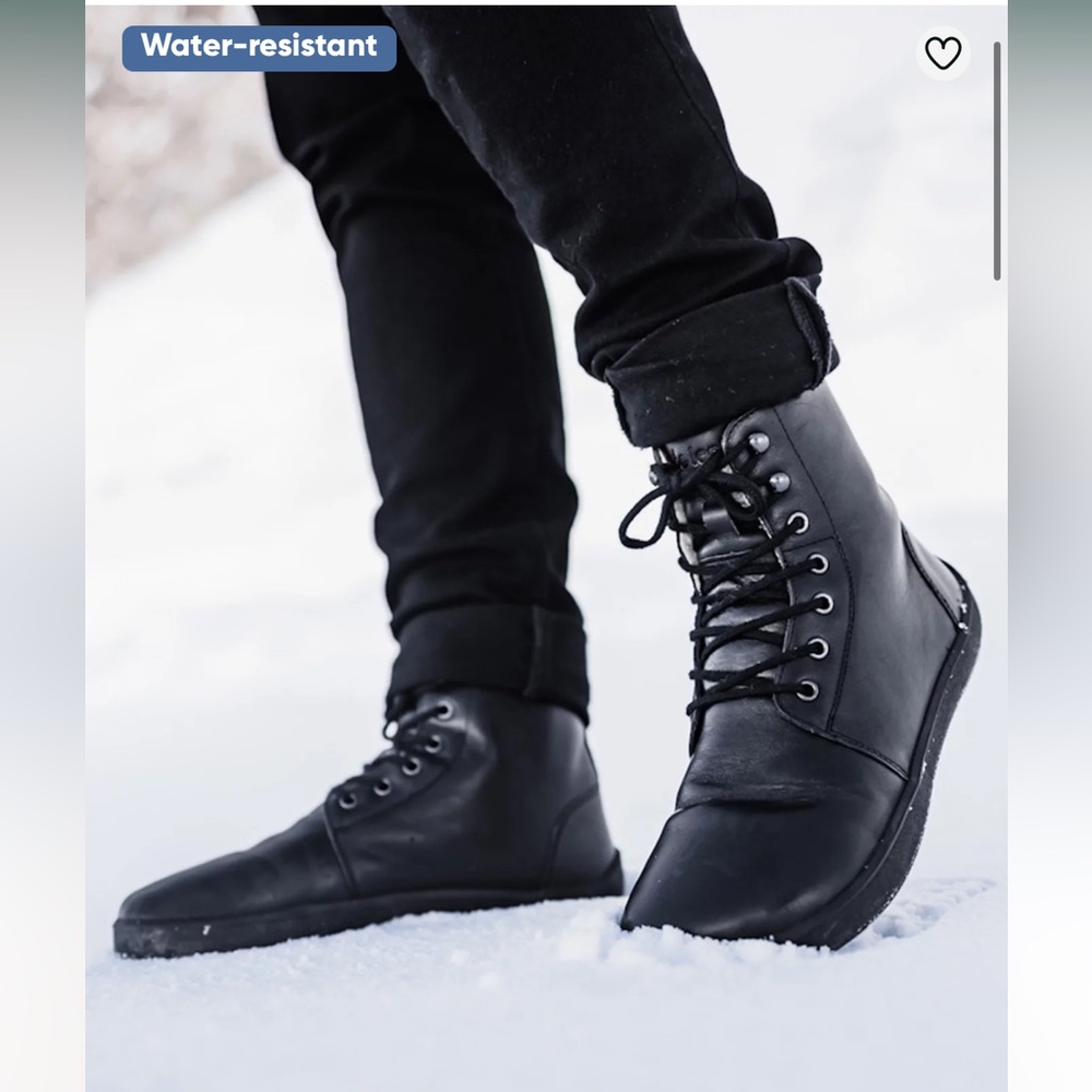 Be Lenka Barefoot Winter 3.0 Women’s Black Boots Size W5.5 EU37 - Picture 6 of 7